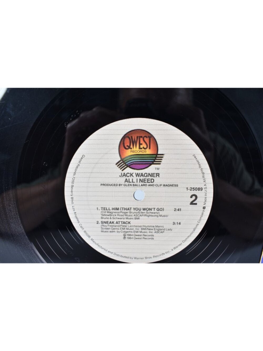 Jack Wagner - All I Need - 1984 Qwest 33 Vinyl Record - 80s Rock & Roll Album - Picture 4 of 4